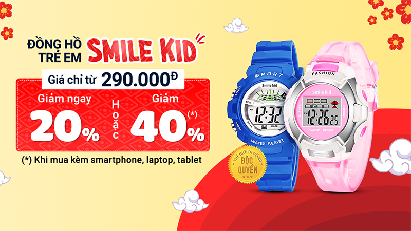 Mở bán đồng hồ Smile Kid Mở bán đồng hồ Smile Kid