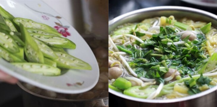 Bước 3 Nấu canh chua nấm Canh chua nấm rơm