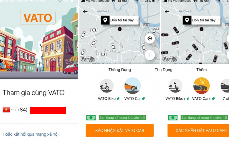 7 ứng dụng gọi xe công nghệ phổ biến nhất tại Việt Nam | cập nhật 2020 > Vato - Ứng dụng gọi xe của Phương Trang