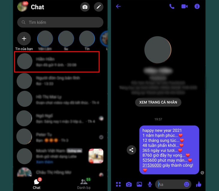 Cách gửi tin nhắn chúc Tết hàng loạt