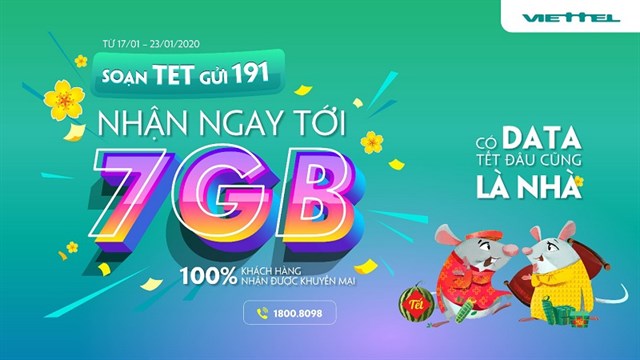 Cách nhận miễn phí đến 7GB Data Viettel nhân dịp Tết chỉ với ...