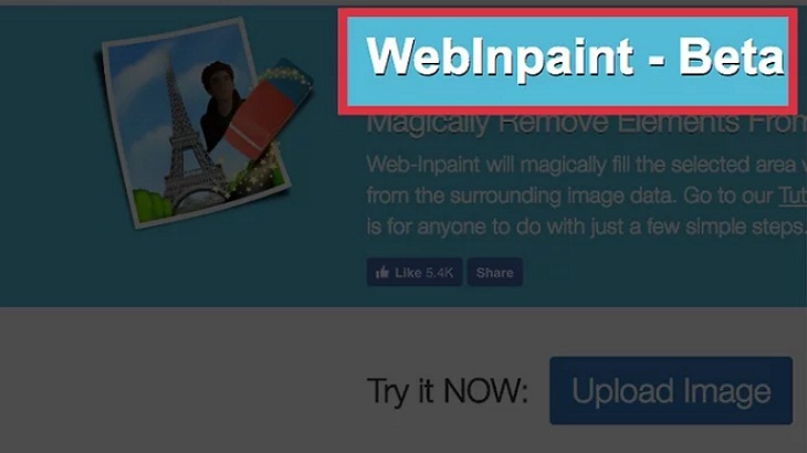 Mở ứng dụng Inpaint và mở ảnh nào mà bạn muốn xóa watermark.