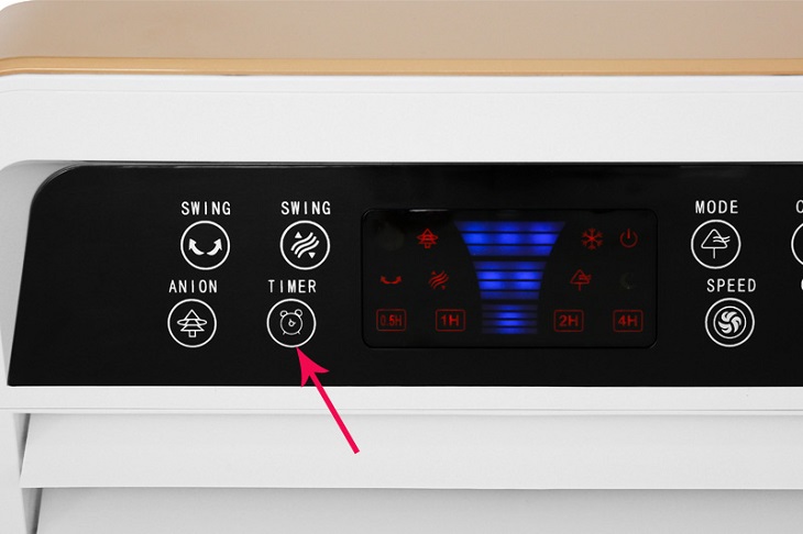 Quạt điều hòa Delites FL-918 sở hữu chức năng hẹn giờ hiện đại đáp ứng nhu cầu sử dụng