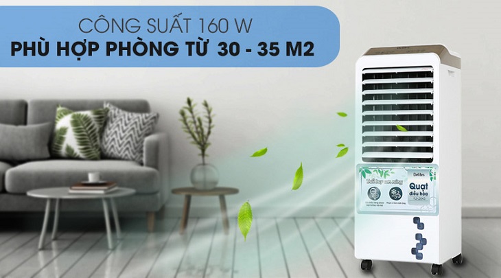 Quạt điều hòa Delites FLS-L20KG sở hữu thiết kế sang trọng, hiện đại