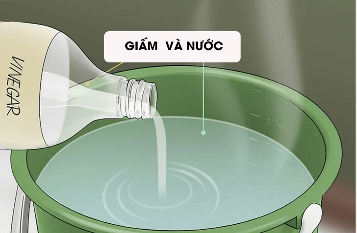 Cách lau nhà sạch bằng giấm