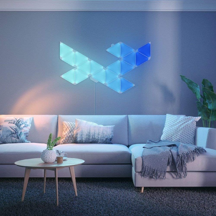 Tổng hợp các thiết bị tương thích với Google Assistant và hệ thống Google Home > Nanoleaf Light Panels (tấm đèn Nanoleaf)