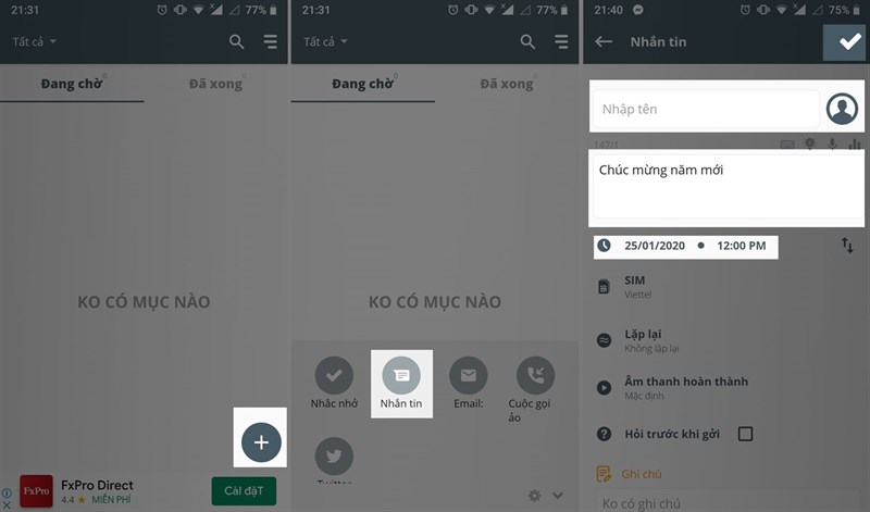 Do It Later: hẹn giờ gửi tin nhắn