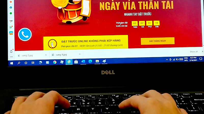 Mua vàng online tại nhà là xu hướng trong thời kỳ dịch Covid-19