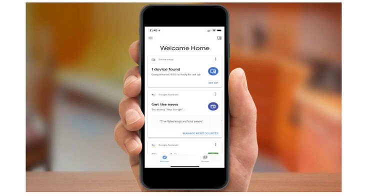Hướng dẫn chi tiết cách thiết lập và cài đặt Google Home Mini khi mới mua về > Kết nối thiết bị