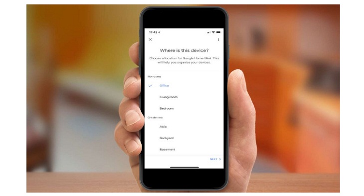 Chọn vị trí đặt Google Home Mini 
