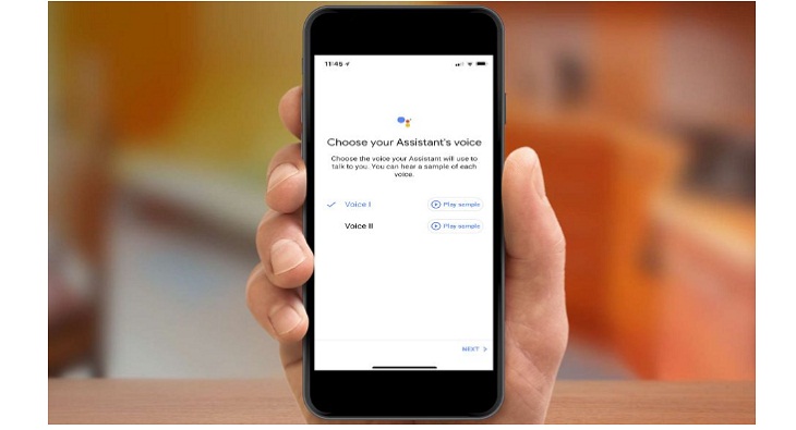 Hướng dẫn chi tiết cách thiết lập và cài đặt Google Home Mini khi mới mua về > Chọn giọng nói cho thiết bị