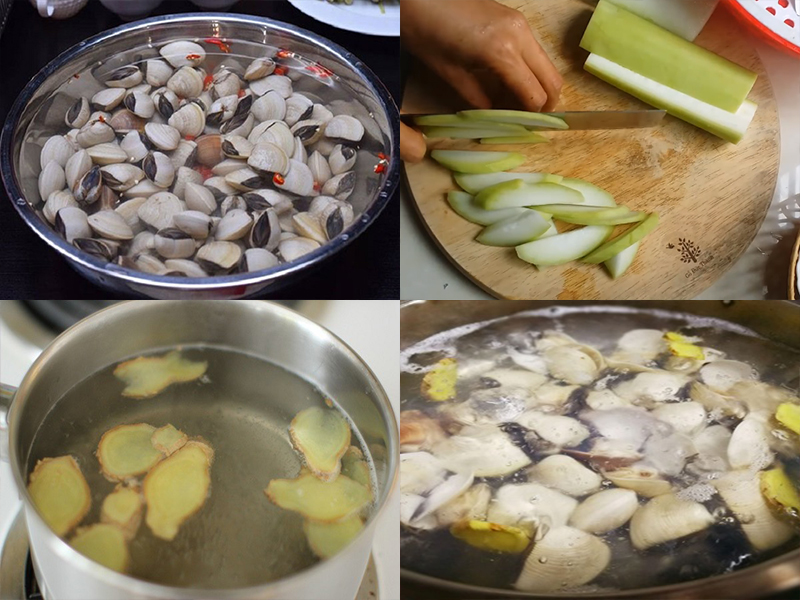Cách làm canh bầu nấu nghêu thanh mát, ngon cơm Cách làm canh bầu nấu nghêu thanh mát, ngon cơm