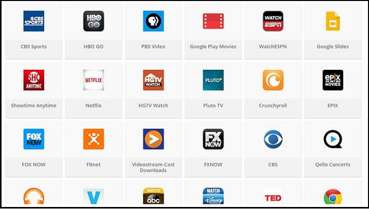 16 cách sử dụng và mẹo hay với Google Chromecast bạn nên biết > Tìm ứng dụng tương thích