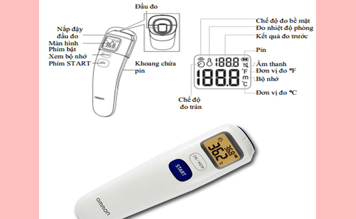 Nhiệt kế đo trán Omron