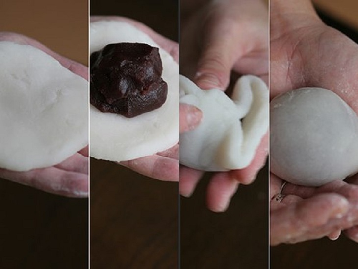 Bước 5 Tạo hình bánh  Bánh mochi dâu tây