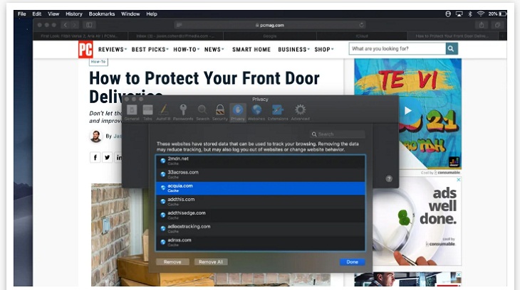 21 mẹo tăng trải nghiệm duyệt web khi sử dụng Safari trên macOS > Bảo vệ quyền riêng tư trong Safari