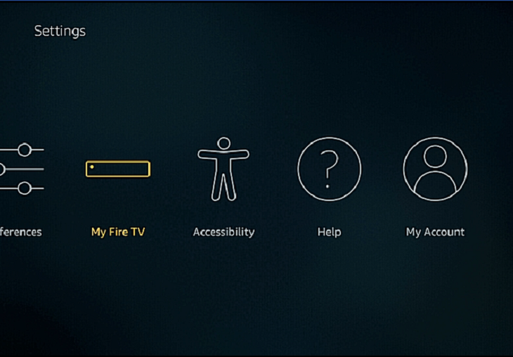 Hướng dẫn cách jailbreak Amazon Fire stick > Chọn Settings