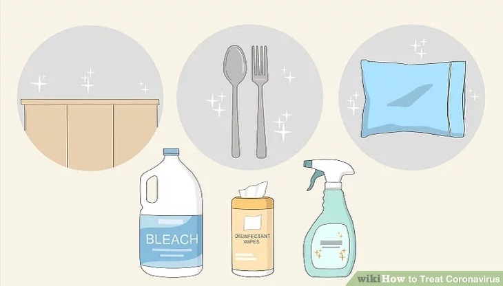 Làm sạch, khử trùng tất cả các đồ vật mà người bệnh đã chạm Làm sạch, khử trùng tất cả các đồ vật mà người bệnh đã chạm