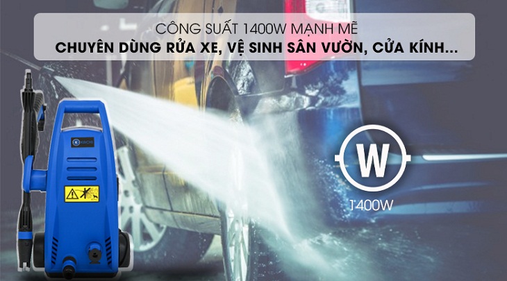 Cân nhắc dùng máy rửa xe áp lực cao 