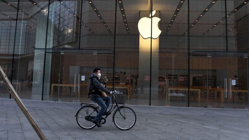 Apple Store sau khi bị đóng cửa tạm thời Apple Store sau khi bị đóng cửa tạm thời