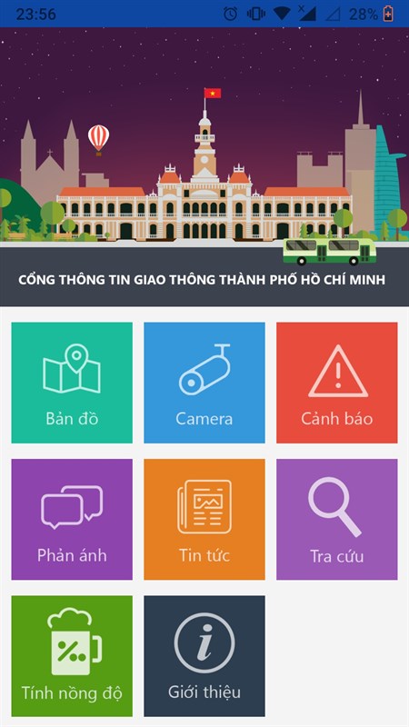 ứng dụng Camera giao thông Sài gòn