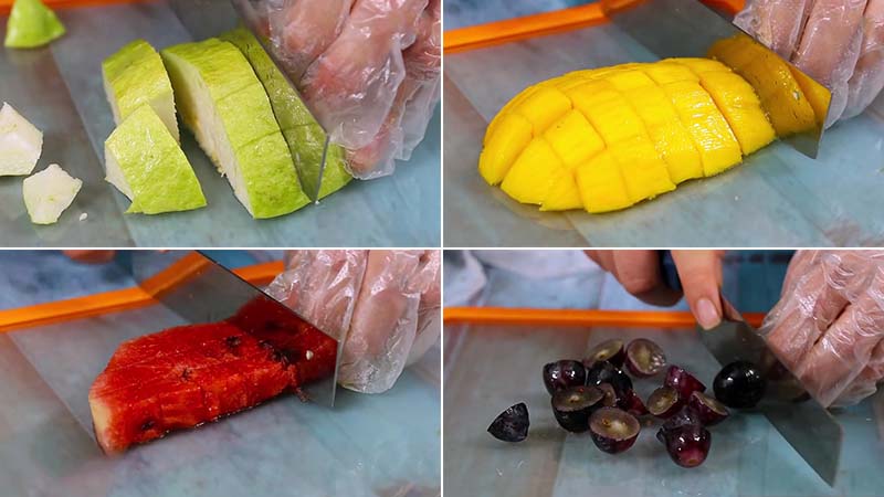 How to make cool mixed fruit on summer days