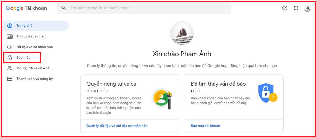 Cách kiểm tra độ mạnh yếu mật khẩu đã lưu trên Google, có bị hack không > Truy cập và đăng nhập tài khoản Google 