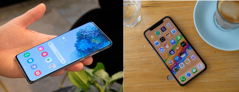 Galaxy S20 với iPhone 11 Pro