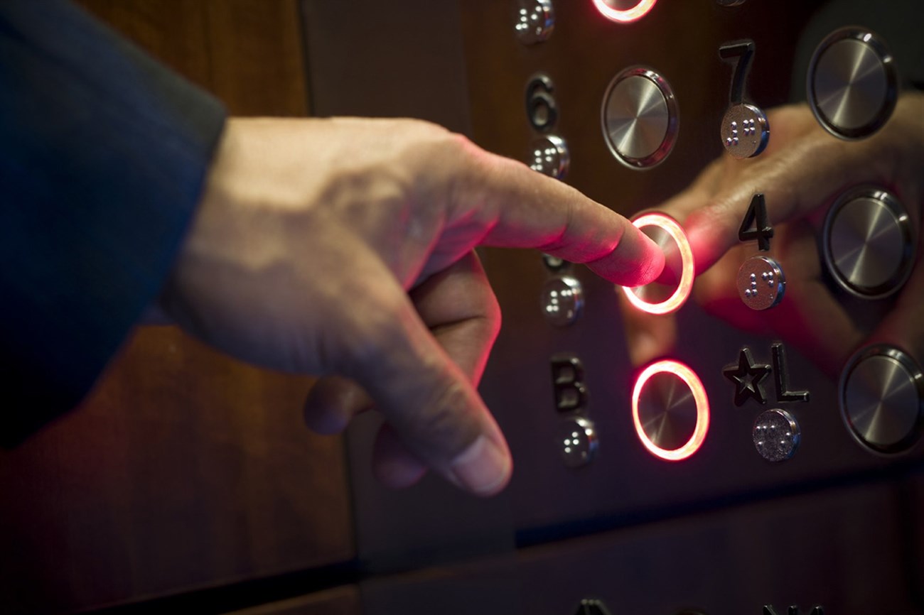 Elevator buttons have countless types of bacteria, even the Corona virus that is making many people worried