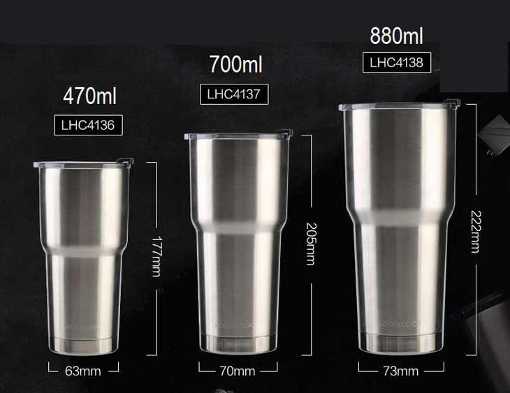 Kinh nghiệm chọn mua ly giữ nhiệt hợp nhu cầu > Dung tích và trọng lượng ly giữ nhiệt