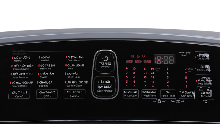 Máy giặt Samsung được trang bị chương trình giặt đa dạng làm sạch trên tất cả các loại vải Máy giặt Samsung được trang bị chương trình giặt đa dạng làm sạch trên tất cả các loại vải