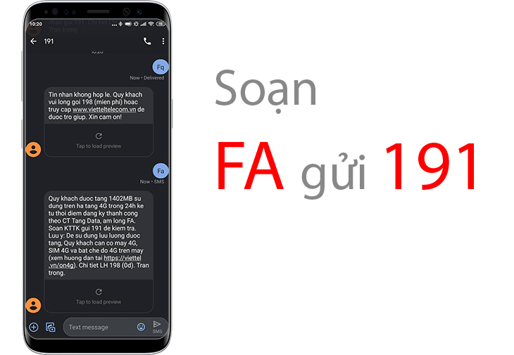 FA gửi 191