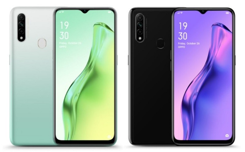 OPPO A31 Fantasy White (bên trái) và Mystery Black (bên phải)