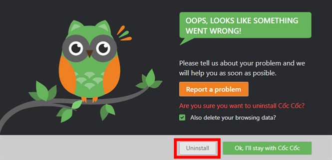 Hướng dẫn tháo gỡ trình duyệt Cốc Cốc khỏi Windows nhanh nhất