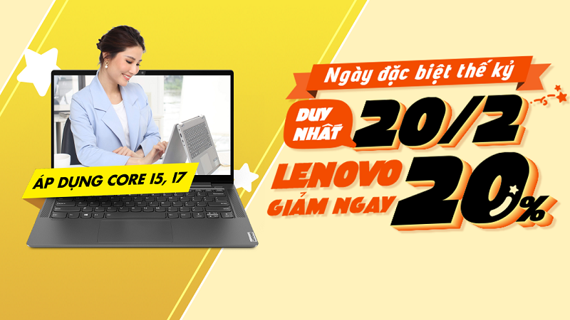 Laptop Lenovo giảm 20% Laptop Lenovo giảm 20%