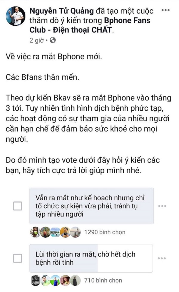 Mặc Cho Dịch Covid 19 Bphone 4 Vẫn Sẽ Ra Mắt đung Thời Hạn