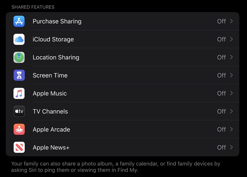 Tính năng Chia sẻ gia đình của Apple giúp bạn kết nối với gia đình một cách đơn giản và hiệu quả. Bạn có thể chia sẻ hình ảnh, video, tài liệu và các dịch vụ khác của Apple với tất cả thành viên trong gia đình. Hãy xem hình ảnh để biết thêm chi tiết về Tính năng Chia sẻ gia đình của Apple nhé!