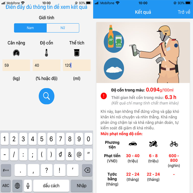 Đo nồng độ cồn bằng smartphone Đo nồng độ cồn bằng smartphone