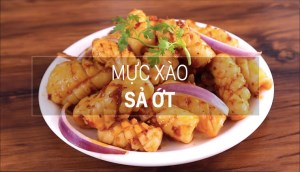 Cách làm mực xào sa tế ngon cay hấp dẫn