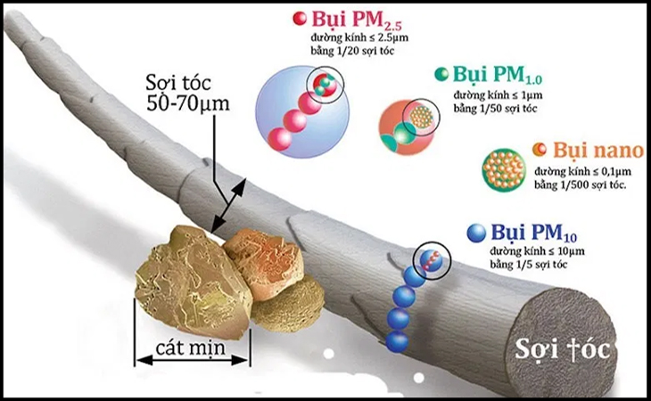 Bụi mịn PM 1.0 là gì? Có nguy hiểm và ảnh hưởng thế nào đến sức khỏe?