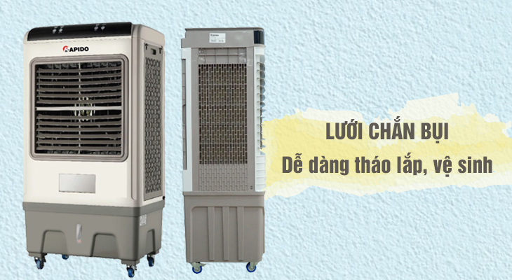 Lưới chắn bụi dễ dàng tháo lắp, vệ sinh