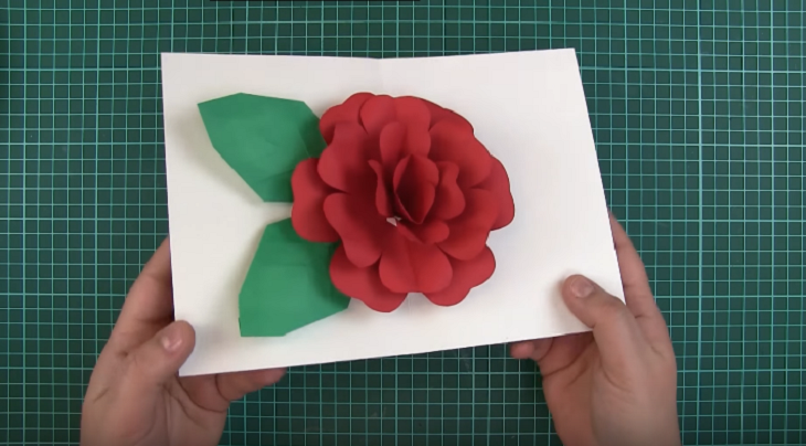 Cách đơn giản cách làm thiệp 3D hoa hồng từ giấy cho ngày Valentine trọn vẹn