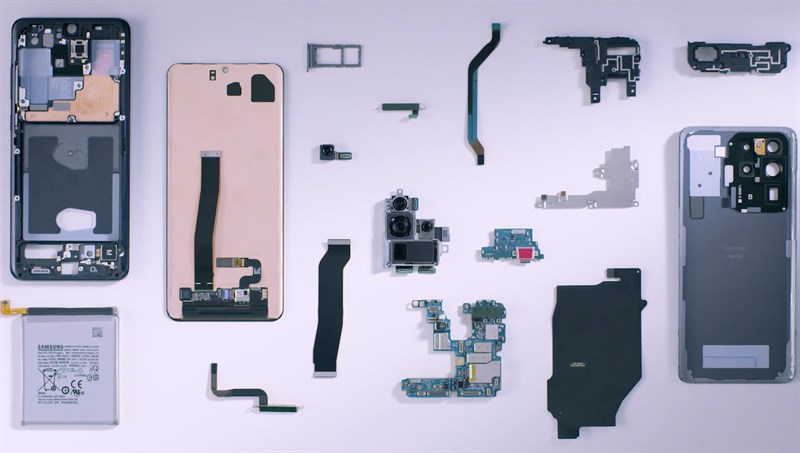 Nội thất bên trong Galaxy S20 Ultra