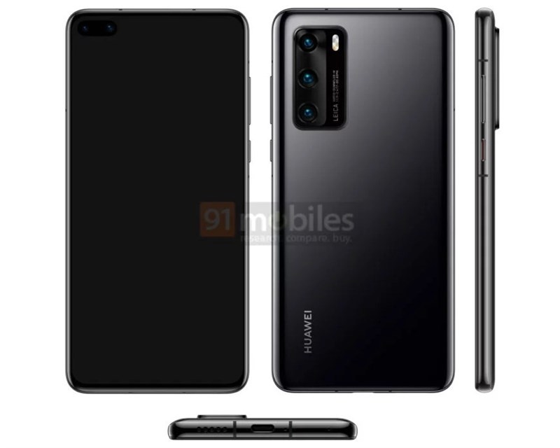 Nguyên mẫu Huawei P40 Pro lộ ảnh thực tế trên tay người dùng với 3 camera sau, có ống kính tiềm vọng và cảm biến vân tay dưới màn hình