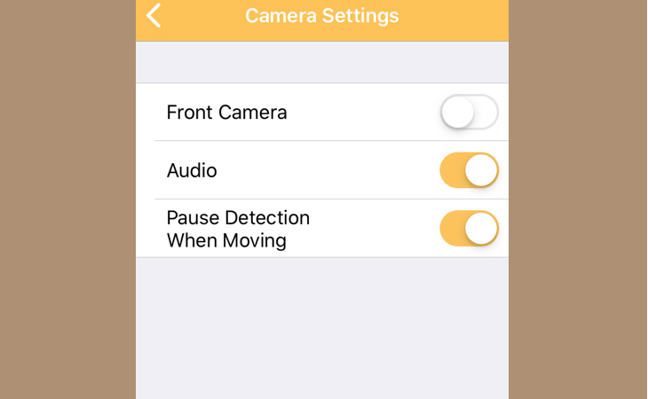 Mẹo biến chiếc điện thoại cũ thành camera giám sát trong nhà > Lưu ý: Ở phiên bản iOS thường bị hạn chế tính năng