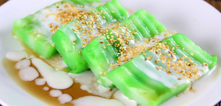 Bánh đúc ngọt (bánh đúc lá dứa)