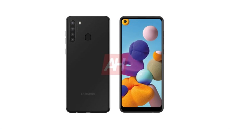 Samsung Galaxy A21 lộ ảnh render với màn hình nốt ruồi, 4 camera mặt sau, trông đẹp đấy chứ?