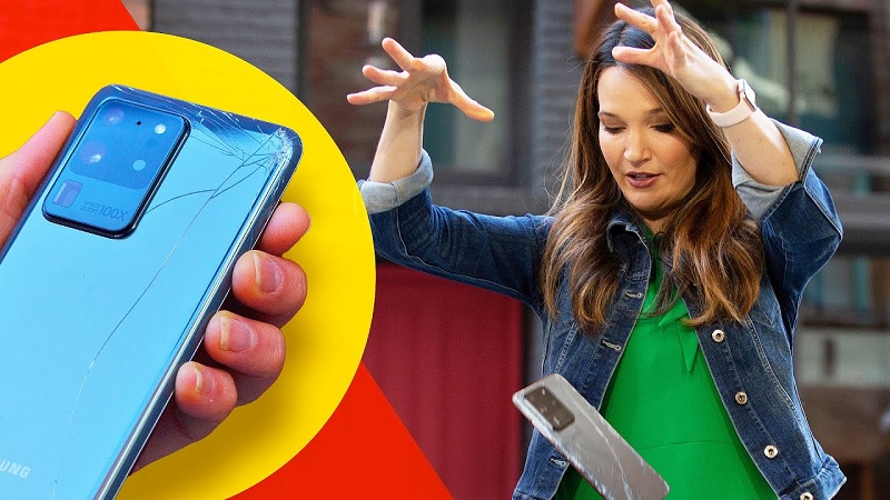 CNET thử nghiệm thả rơi Galaxy S20 Ultra CNET thử nghiệm thả rơi Galaxy S20 Ultra