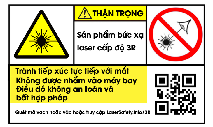 Nhãn cảnh báo laser cấp độ 3R