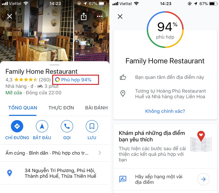 Không biết ăn gì, Google Maps đã có thể gợi ý cho bạn những quán ăn xung quanh > Kiểm tra tương thích